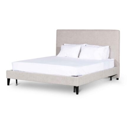 Jasper King Bed Frame - Oyster Beige by Interior Secrets - AfterPay Available