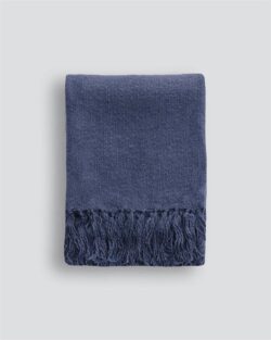 Mulberi Serenade Throw - Ink Blue by Interior Secrets - AfterPay Available