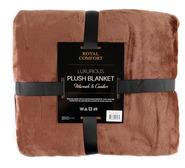 Royal Comfort Plush Throw Blanket Coffee