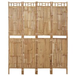 NNEVL 4-Panel Room Divider Bamboo 160x180 cm