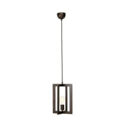 Arlo Classic Modern Cord Drop Lantern Pendant Light Lamp - Leaden