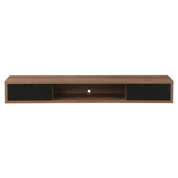 CRITERION Air Wall Mount Entertainment Unit 1800mm Dark Oak Shelf AIR1800DO