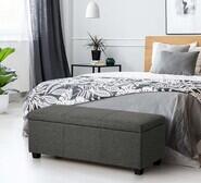 Lochan Storage Ottoman Grey