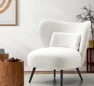 Orlando Boucle Armchair White