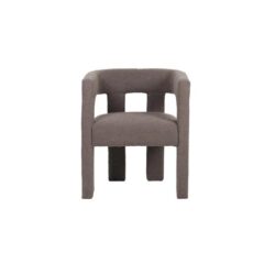 Raimon Furniture Cyrano Modern Textured Fabric Occasional Armchair Accent Lounge Chair Chocolate