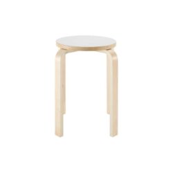 Replica Set Of 4 Aalto Wooden Low Stools Chair - Black