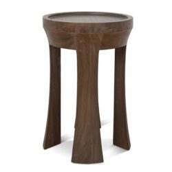 Frodo 34.5cm Round Side Table - Walnut by Interior Secrets - AfterPay Available