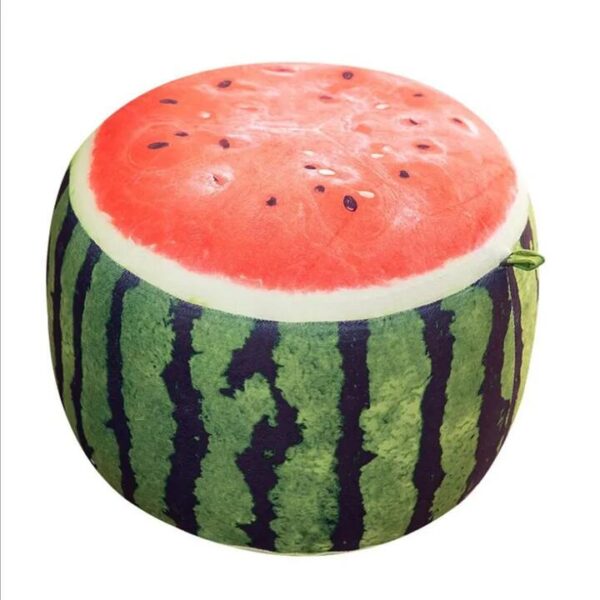 NNEOBA Adorable Watermelon Inflatable Stool for Kids - Portable, Plush, and Fun!