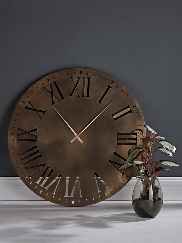 Oversized Bronze Clock