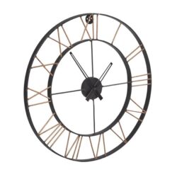 Merope Large Metal Lincoln Wall Clock