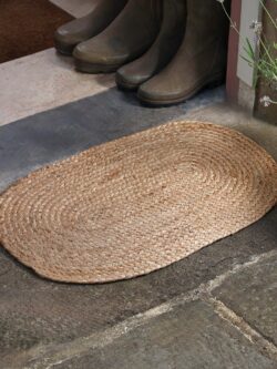 Braided Jute Oval Doormat