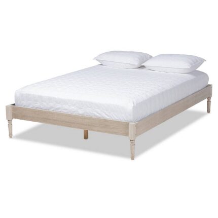 Baxton Studio Colette Bed Frame, White