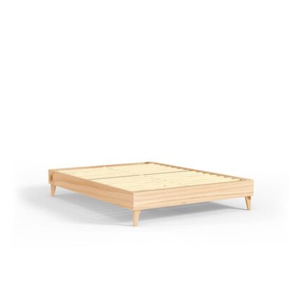 Modern Platform Bed Frame, Natural